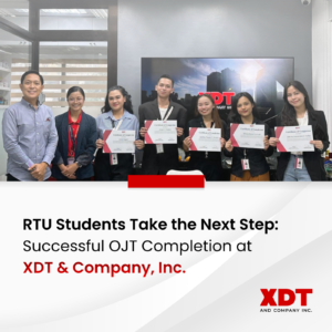 [XDT] RTU Students Take The Next Step Successful OJT Completion At XDT & Company, Inc. Thumbnail